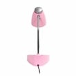 Elegant Designs Gooseneck Organizer Desk Lamp in Pink with Pink Shade