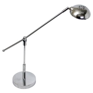 simple designs metal swing arm led desk lamp in chrome