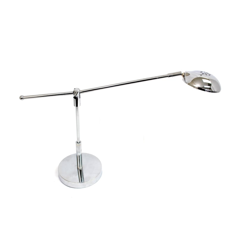 Simple Designs Metal Swing Arm LED Desk Lamp in Chrome