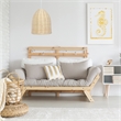 Elegant Designs Rattan Rattan Dome Downlight Pendant in Natural