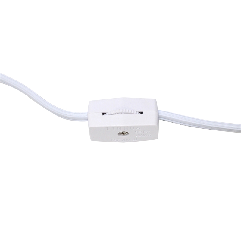 Simple Designs Chrome Metal Basic Table Lamp 2 Pack with Purple Shade