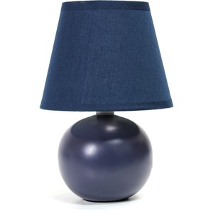 simple designs ceramic globe table lamp in blue