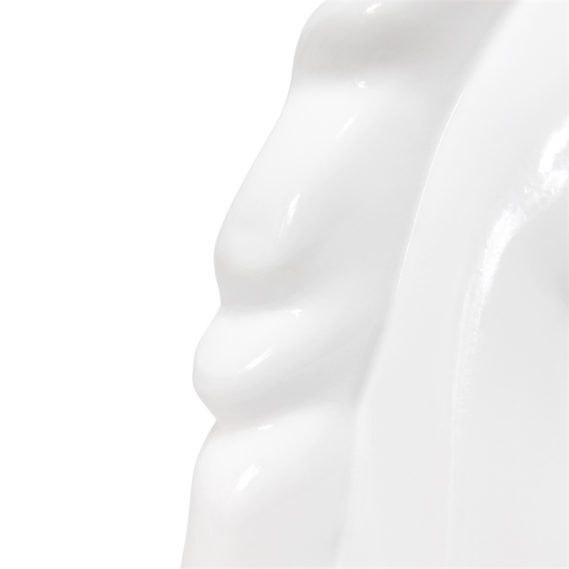 Simple Designs Resin Sparkling Silver Unicorn Table Lamp with White Shade