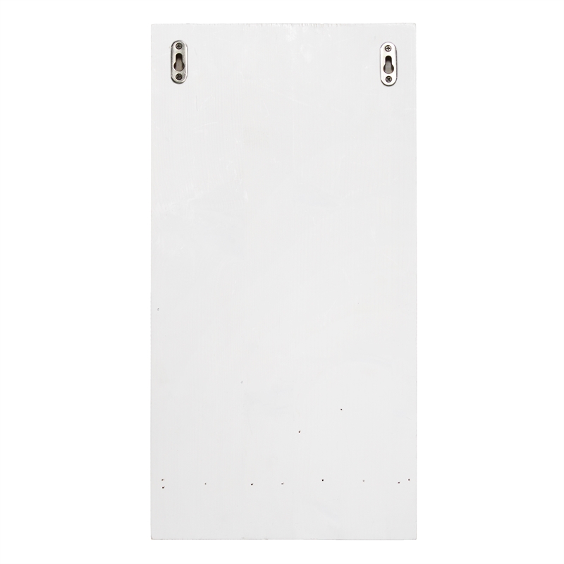 Elegant Designs Lucca Wall Mounted Wooden Wine Bottle Shelf White Wash