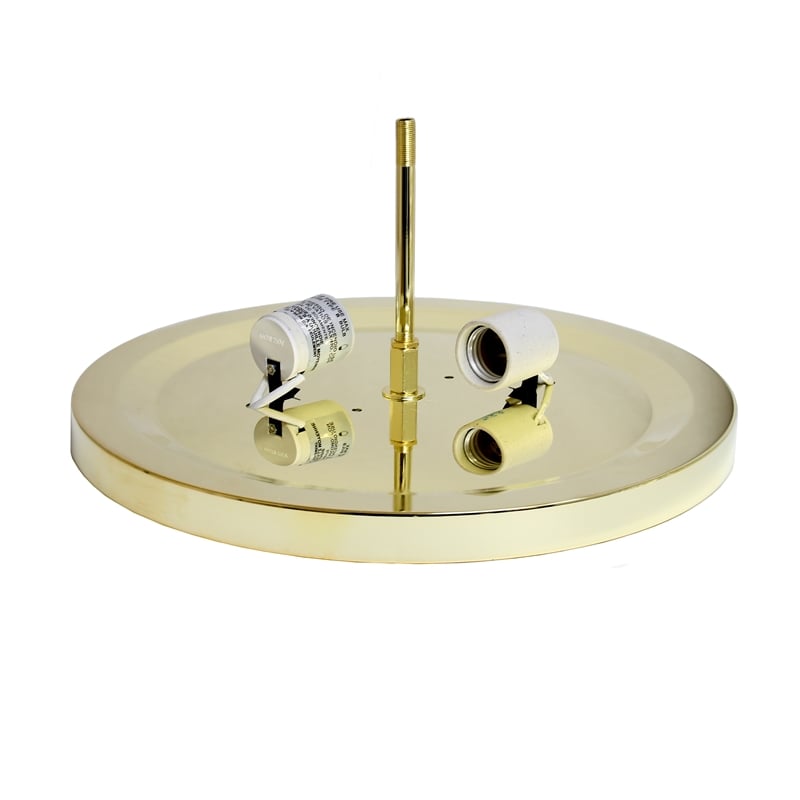 Lalia Home Crystal Glam 2 Light Ceiling Flush Mount Gold