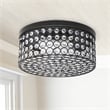 Lalia Home Glam 2 Light 12 Inch Round Flush Mount Restoration Bronze