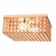 Lalia Home Glam 2 Light 12 Inch Square Flush Mount Rose Gold