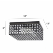Lalia Home Glam 2 Light 12 Inch Square Flush Mount Restoration Bronze
