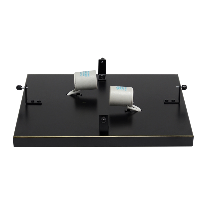 Lalia Home Glam 2 Light 12 Inch Square Flush Mount Restoration Bronze