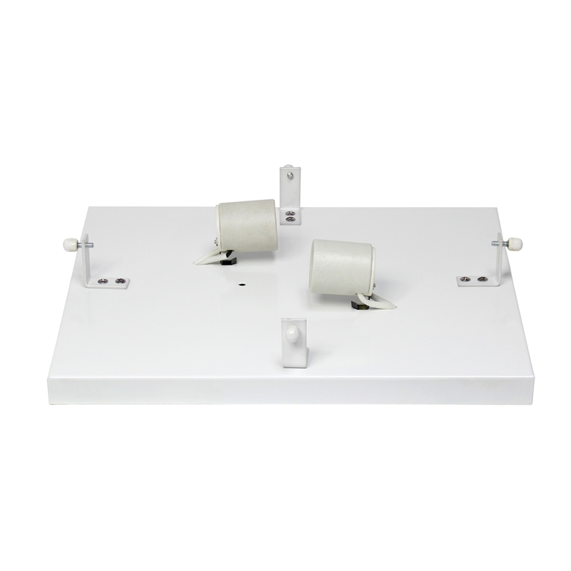 Lalia Home Glam 2 Light 12 Inch Square Flush Mount White