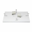 Lalia Home Glam 2 Light 12 Inch Square Flush Mount White