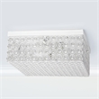 Lalia Home Glam 2 Light 12 Inch Square Flush Mount White
