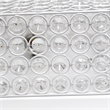 Lalia Home Glam 2 Light 12 Inch Square Flush Mount White