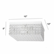 Lalia Home Glam 2 Light 12 Inch Square Flush Mount White