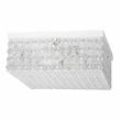 Lalia Home Glam 2 Light 12 Inch Square Flush Mount White