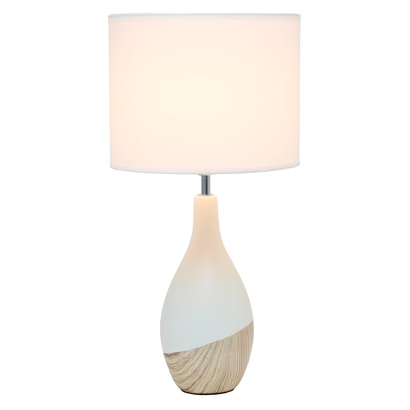 Simple Designs Strikers Basic Table Lamp Light Wood