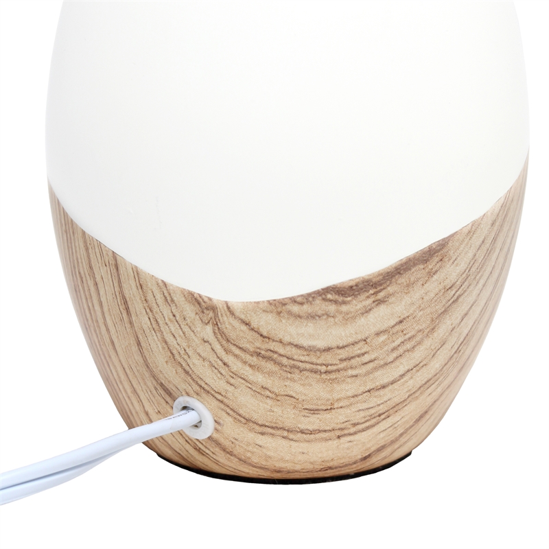 Simple Designs Strikers Basic Table Lamp Light Wood