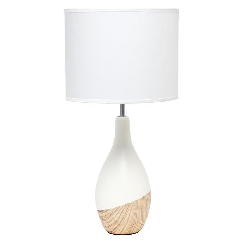 Simple Designs Strikers Basic Table Lamp Light Wood