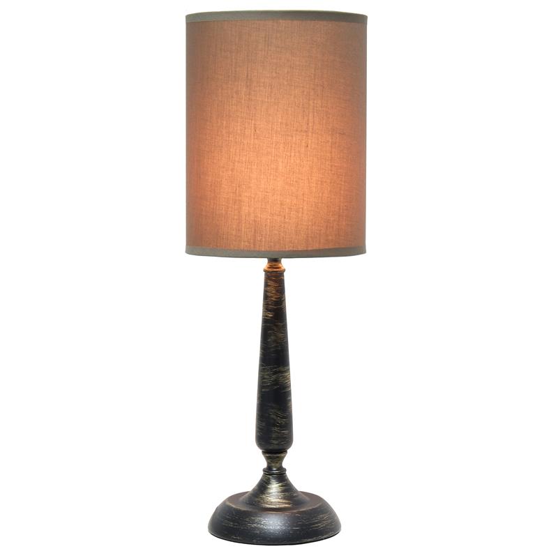 Simple Designs Traditional Candlestick Table Lamp Oil Rubbed Bronze