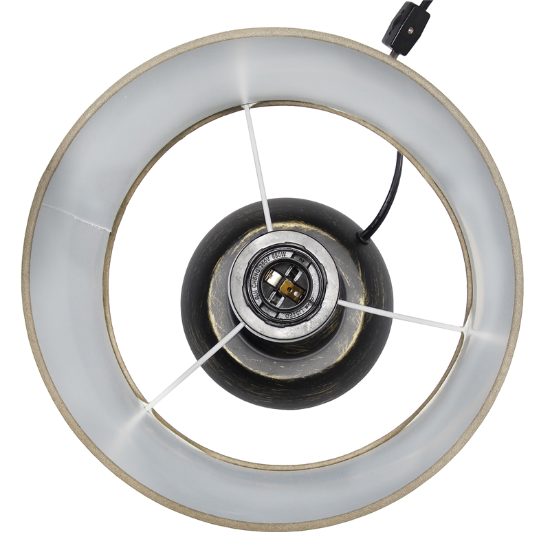 Simple Designs Traditional Candlestick Table Lamp Oil Rubbed Bronze