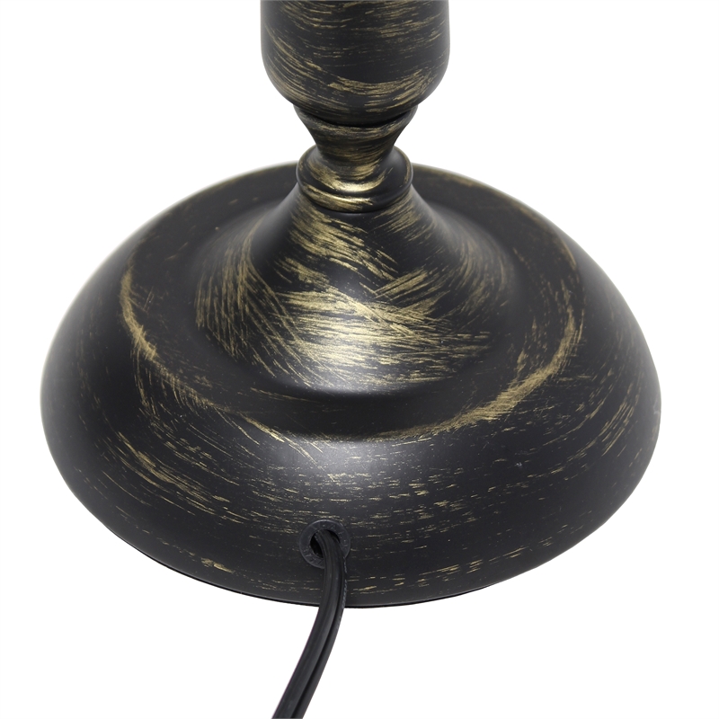 Simple Designs Traditional Candlestick Table Lamp Oil Rubbed Bronze