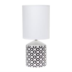 simple designs fresh prints table lamp black ovals