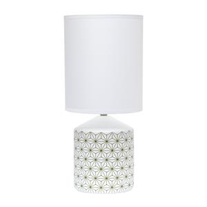 simple designs fresh prints table lamp gold squares