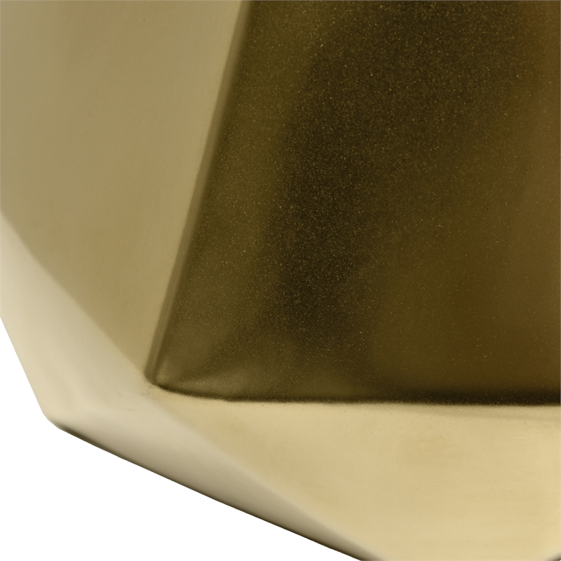Simple Designs Solid Pyramid Table Lamp Gold
