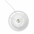 Simple Designs Studded Texture Ceramic Table Lamp White