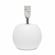 Simple Designs Studded Texture Ceramic Table Lamp White