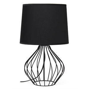 simple designs geometrically wired table lamp black