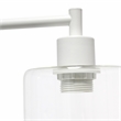 Lalia Home Modern Iron Desk Lamp with USB Port and Glass Shade White