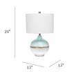 Lalia Home Bayside Horizon Table Lamp with Fabric Shade