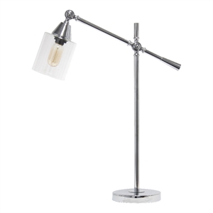 vertically adjustable desk lamp chrome