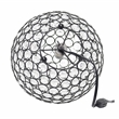 Lalia Home Elipse 10in Metal Crystal Sphere Orb Table Lamp Restoration Bronze