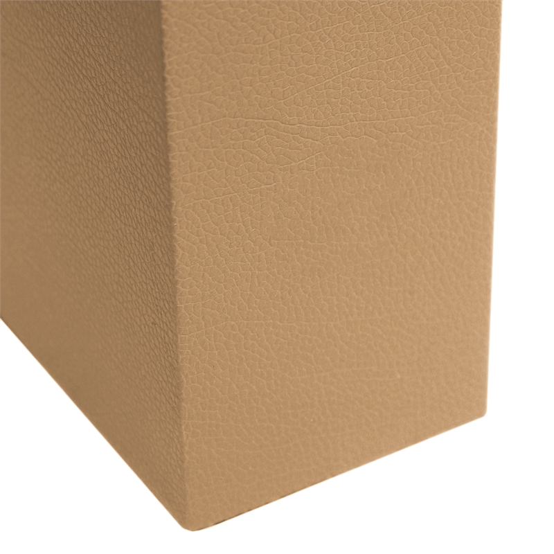 Lalia Home Lexington 21in Leather Base Table Lamp Beige