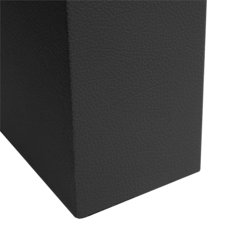 Lalia Home Lexington 21in Leather Base Table Lamp Black