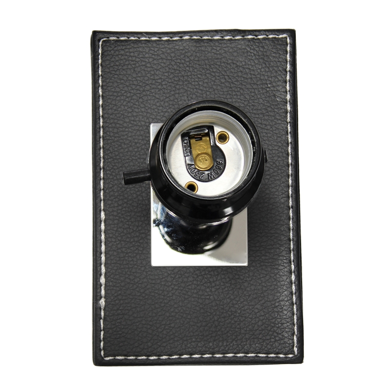 Lalia Home Lexington 21in Leather Base Table Lamp Black