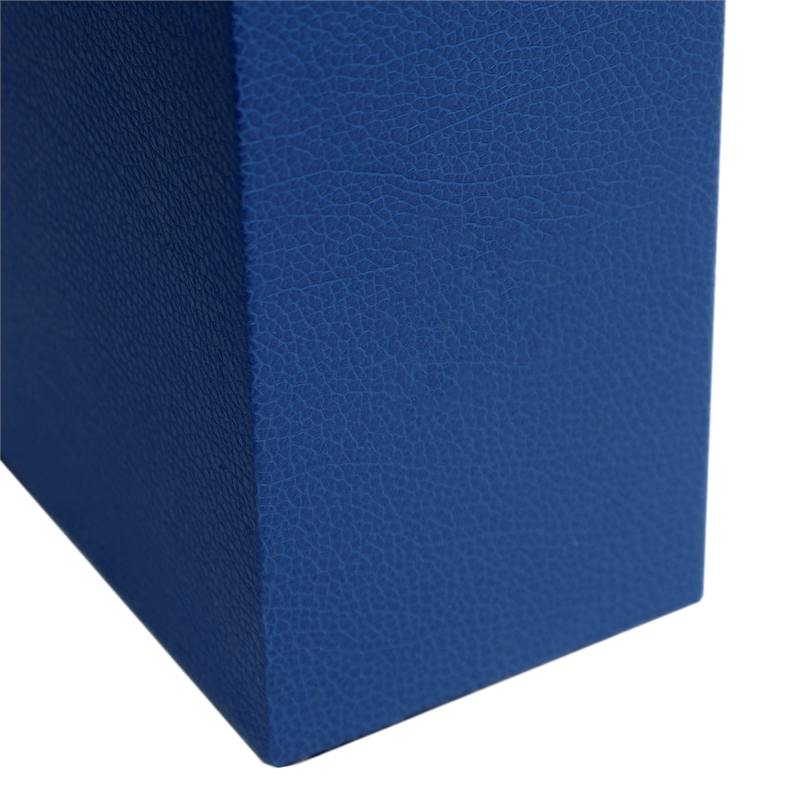 Lalia Home Lexington 21in Leather Base Table Lamp Blue