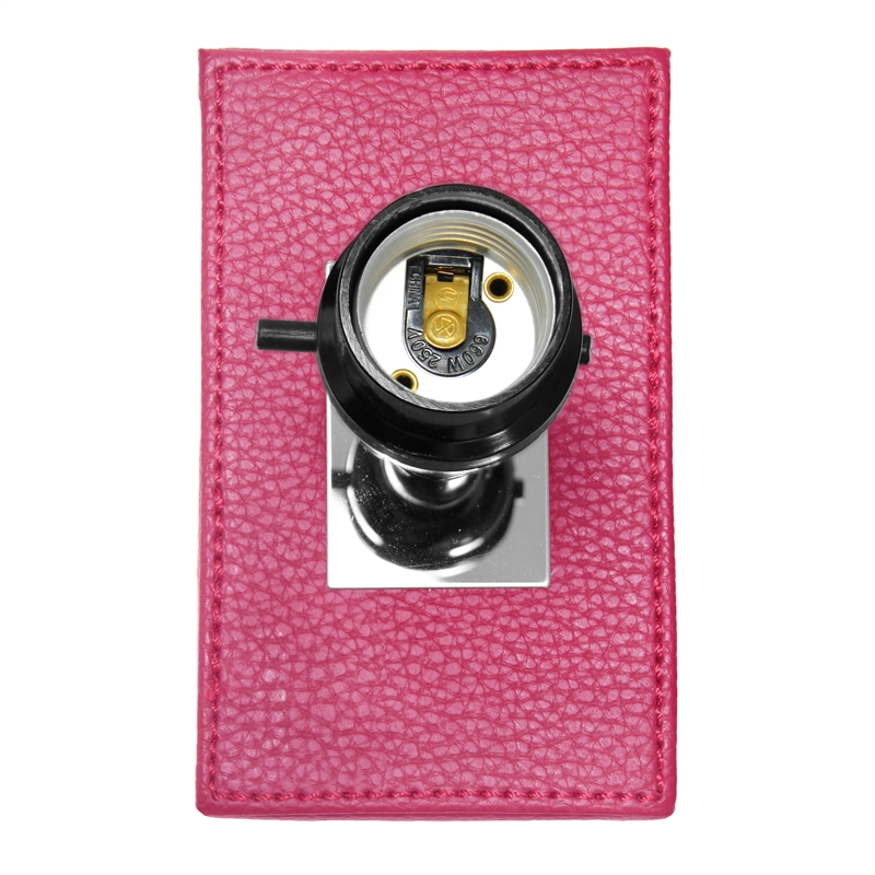 Lalia Home Lexington 21in Leather Base Table Lamp Hot Pink
