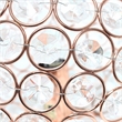 Lalia Home 8in Metal Crystal Round Sphere Glamourous Orb Table Lamp Rose Gold