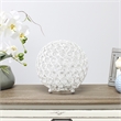 Lalia Home 8in Metal Crystal Round Sphere Glamourous Orb Table Lamp White