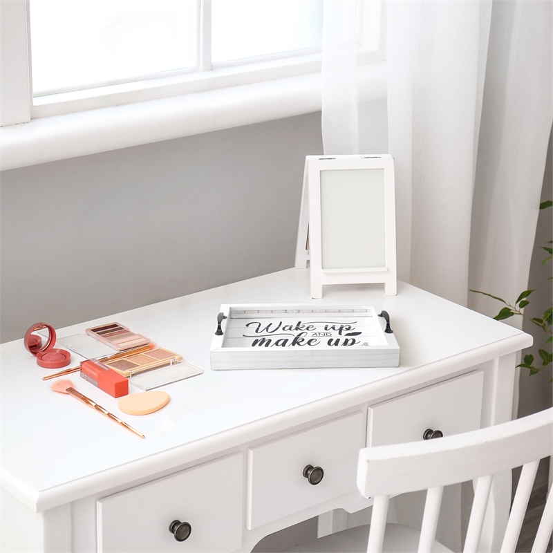 Elegant Designs Salento LED Wood Serving Tray 