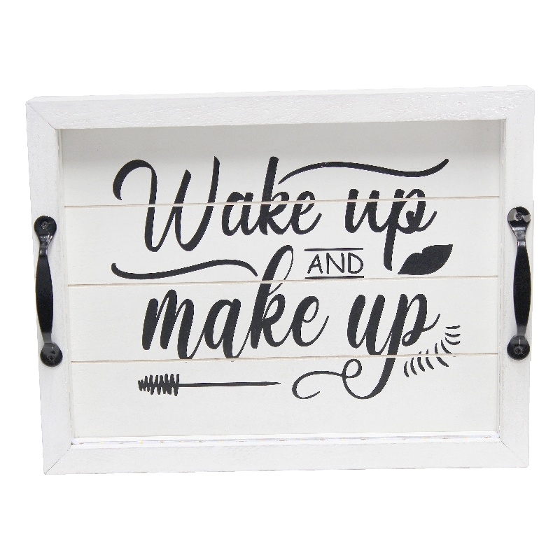 Elegant Designs Salento LED Wood Serving Tray 