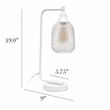 Elegant Designs Mesh Wire Desk Lamp Matte White