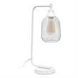 Elegant Designs Mesh Wire Desk Lamp Matte White