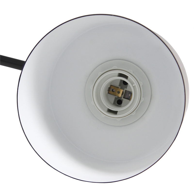 Simple Designs Metal Table Lamp Black
