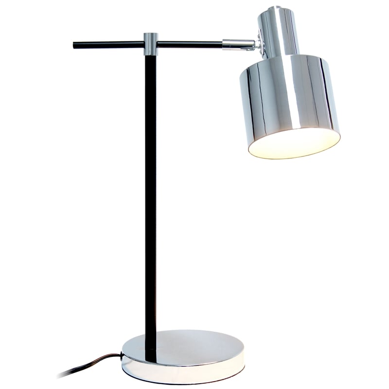 Simple Designs Metal Table Lamp Chrome