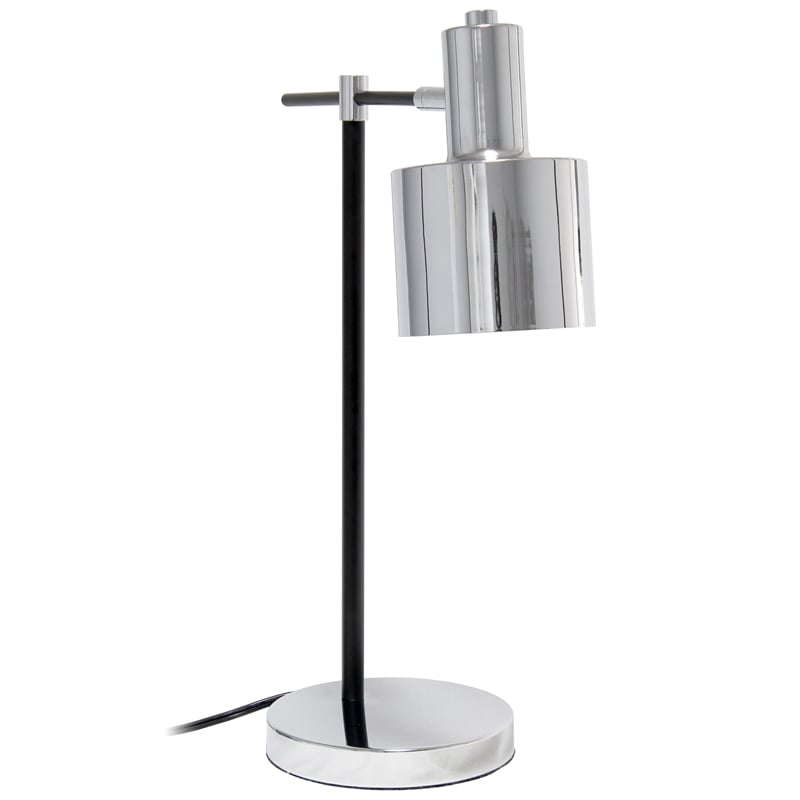 Simple Designs Metal Table Lamp Chrome