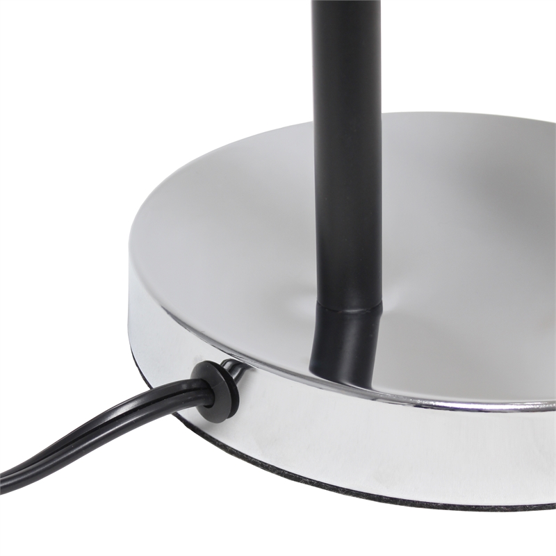 Simple Designs Metal Table Lamp Chrome
